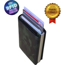 Basarideri Hakiki Deri Otomatik Mekanizmalı Rfid Korumalı Erkek Kartlık Cüzdan