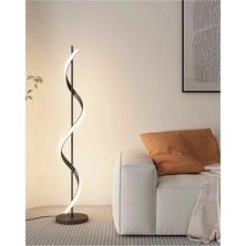 Normadia Modern Siyah Ledli Köşe Lambader ile Şık ve Aydınlatıcı Atmosfer