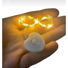 1 Metre Peri LED Mini Güç Kutulu Dekoratif LED Piller Dahildir 1 Adet