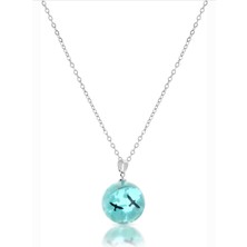 Axxion Çelik Kolye Gökyüzü Taşlı