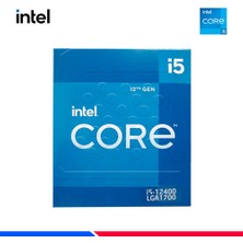 Intel Core I5 12400 6 Core 2.50 Ghz 18MB 1700P 65W Box (Kutulu) (Fanlı) (12.nesil)