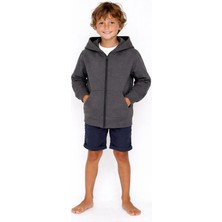 Coupon Çocuk Kapüşonlu Fermuarlı Sweatshirt