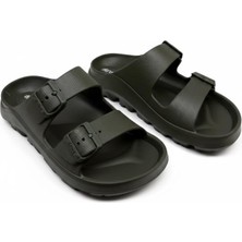 Akınalbella Erkek Çift Tokalı Anatomik Günlük Hafif Taban Terlik - Islak Zemin & Plaj Terliği