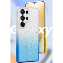 Marsilyan Samsung Galaxy S25 Plus Pummel Shiny Magsafe Kapak - Gold