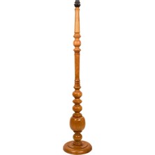 Normadia Doğal Kahverengi Ahşap Lambader Ayak, Şık ve Modern Tasarım