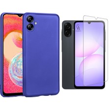 Wowacs Samsung Galaxy A07 ile Uyumlu Kılıf Soft Yumuşak Telefon Kılıfı ve Temperli Cam Ekran Koruyucu
