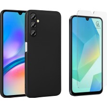 Wowacs Samsung Galaxy A17 ile Uyumlu Kılıf Soft Yumuşak Telefon Kılıfı ve Temperli Cam Ekran Koruyucu