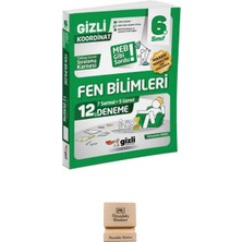 Gizli Yayınları Gizli 6. Sınıf Fen Bilimleri 12'li Deneme-Meb Gibi Sordu + Telefon Standı