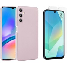 Wowacs Samsung Galaxy A17 ile Uyumlu Kılıf Soft Yumuşak Telefon Kılıfı ve Temperli Cam Ekran Koruyucu