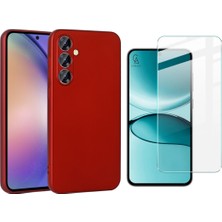 Wowacs Samsung Galaxy S25 Fe ile Uyumlu Kılıf Soft Yumuşak Telefon Kılıfı ve Temperli Cam Ekran Koruyucu