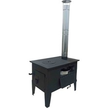 Night Camper Kamp Sobası Fırınlı Kamp Sobası Kuzine Soba