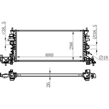 Oris Mllzngzr Radyatör Al/brz Opel Astra K B16 1.0 1.2 1.4 1.6 Turbo 1.5crdi 1.6cdti 15 mt