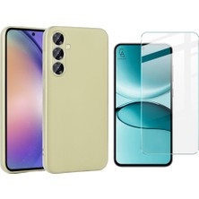 Wowacs Samsung Galaxy S25 Fe ile Uyumlu Kılıf Soft Yumuşak Telefon Kılıfı ve Temperli Cam Ekran Koruyucu