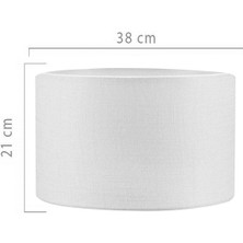 Normadia Beyaz Lambader Şapkası, Modern ve Şık Aydınlatma Çözümü