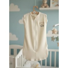 İloya Naturel Ayıcıklı %100 Pamuk Yenidoğan Kundak (0–3 Ay)