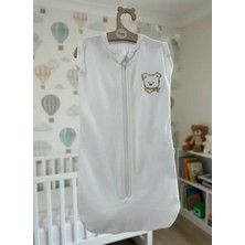 İloya Naturel Ayıcıklı %100 Pamuk Yenidoğan Kundak (0–3 Ay)