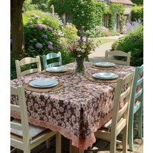 Yarımada Kadın Kooperatifi Raşel Kumaş Dijital Baskılı Masa Örtüsü - (200X160 Cm)