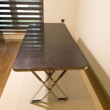 PARLAK SİYAH YANMAZ YAPIŞMAZ KARANLIKTA BİLE AYDINLATAN EPOKSİ MASA