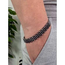 Arvens Silver Erkek Paslanmaz Çelik Bileklik Kararmaz Renk Atmaz Kliplsi Bileklik Kombinlenebilir