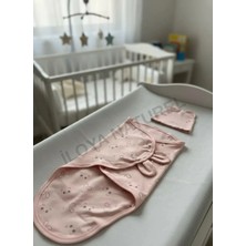 İloya Naturel Şapkalı Pamuk Bebek Uyku Kundağı | 0-3 Ay - %100 Pamuk