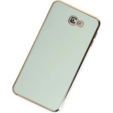 Marsilyan Samsung Galaxy J7 Prime Kılıf Volet Silikon - Açık Yeşil