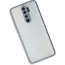 Marsilyan Xiaomi Redmi Note 8 Pro Kılıf Montreal Silikon Kapak - Gri