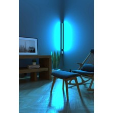 Normadia Modern Köşe LED Lambader, Uzaktan Kumanda ile 16 Renk ve 4 Mod Fonksiyonlu