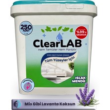 ClearLab - Yüzeyler Için Islak Temizlik Mendili / Havlusu – 250’LI Kova Ambalaj / Lavantalı