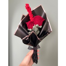 Lavinia Center El Örgüsü Solmayan Gül Buketi