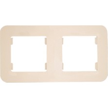 Normadia Lillium Ikili Çerçeve Krem Kordonsuz Serisi, Şık ve Zarif Tasarım