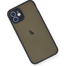 Marsilyan iPhone 12 Mini Kılıf Montreal Silikon Kapak - Lacivert