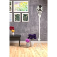 Normadia Şık Beyaz Füme Cam Lambader, Modern ve Zarif Tasarım