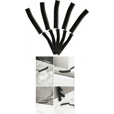 EkoAlışverişDünyam 5 Adet Ince Kıl Fırça Banyo Mutfak Pencere Oluk Klozet Kenarı Kavisli Detay Temizleme Fırçası