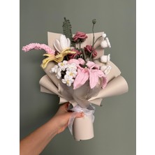 Lavinia Center El Örgüsü Solmayan Çiçek Buketi