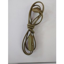 Normadia Şık Eskitme Lambader Abajur Kablosu 2.00 mt Anahtarlı