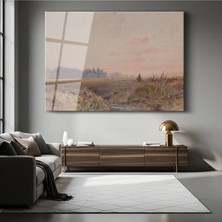 Limitless Design William Turner Kırsal Manzara Atlı Peyzaj Resmi Cam Tablo Dijital Baskı Duvar Tablosu Dekor Tablo