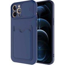 Subutu iPhone 12 Pro Max Uyumlu ​sbt Kartix Kapak-Lacivert