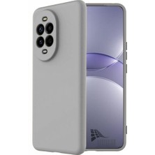 HANPORIUM Huawei Nova 14 Pro Uyumlu Silikon Kılıf - Pastel Renk Tonu Kamera Korumalı Esnek Kapak - Gri
