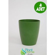 Dekoratif Koyu Yeşil Orkide Saksısı - 4 Adet Set Fiyatlı - 12 Pot Üretim Saksısına Uygun