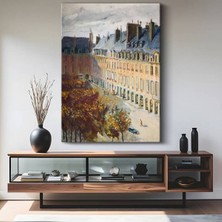 Limitless Design Gustave Caillebotte Paris Sokak Manzarası Kanvas Tablo Sanat Tablosu Klasik Ressam Tablosu