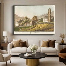 Limitless Design Samuel Birmann Grindelwald Isviçre Manzarası Kanvas Tablo Sanat Tablosu Klasik Ressam Tablosu