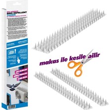 Elaletionline Yapışkanlı Kuş Kov Konmaz Dikenler 8cm x 40CM 2 Adet