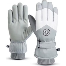 SkyWheel Su ve Rüzgar Geçirmez, Dokunmatik Ekran Uyumlu Yetişkin Kar Kayak Eldiveni