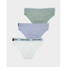 GOST LİRİA Cheerfull  Kadın Slip  3 Lü Paket - Çok Renkli