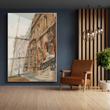 Limitless Design Richard Parkes Bonington Tarihi Saray Mimari Cephesi Cam Tablo Dijital Baskı Duvar Tablosu