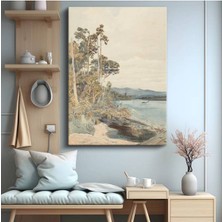 Limitless Design J.m.w. Turner Nehir Kenarı Sakin Manzara Kanvas Tablo Sanat Tablosu Klasik Ressam Tablosu
