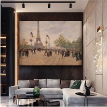 Limitless Design Jean Béraud Eyfel Kulesi Paris Manzarası Kanvas Tablo Sanat Tablosu Klasik Ressam Tablosu