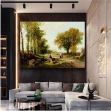 Limitless Design William Trost Richards Kır Yolu Kırsal Manzara Kanvas Tablo Sanat Tablosu Klasik Ressam Tablosu