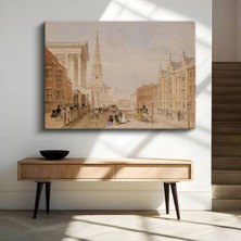 Limitless Design Anonim Tarihi Şehir Sokağı Mimari Kanvas Tablo Sanat Tablosu Klasik Ressam Tablosu
