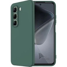 HANPORIUM Infinix Hot 60 Uyumlu Silikon Kılıf - Pastel Renk Tonu Kamera Korumalı Esnek Kapak - Yeşil